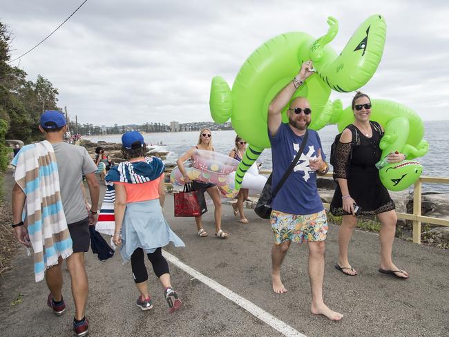 The event is probably the northern beaches craziest charity fundraising event. (AAP IMAGE / Troy Snook)