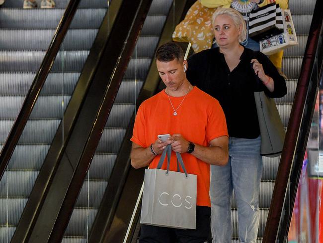 SYDNEY, AUSTRALIA - NCA NewsWire Photos NOVEMBER, 27, 2020: Shoppers are seen during the Black Friday Sales in Pitt St Mall, Sydney. Picture: NCA NewsWire/Bianca De Marchi