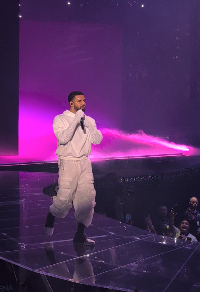 Drake performs at Rod Laver Arena.on February 9, 2025. Picture: Nui Te Koha