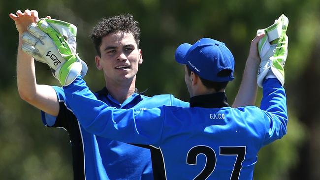 Sean McNicholl has again been in the wickets for Greenvale. Picture: Hamish Blair