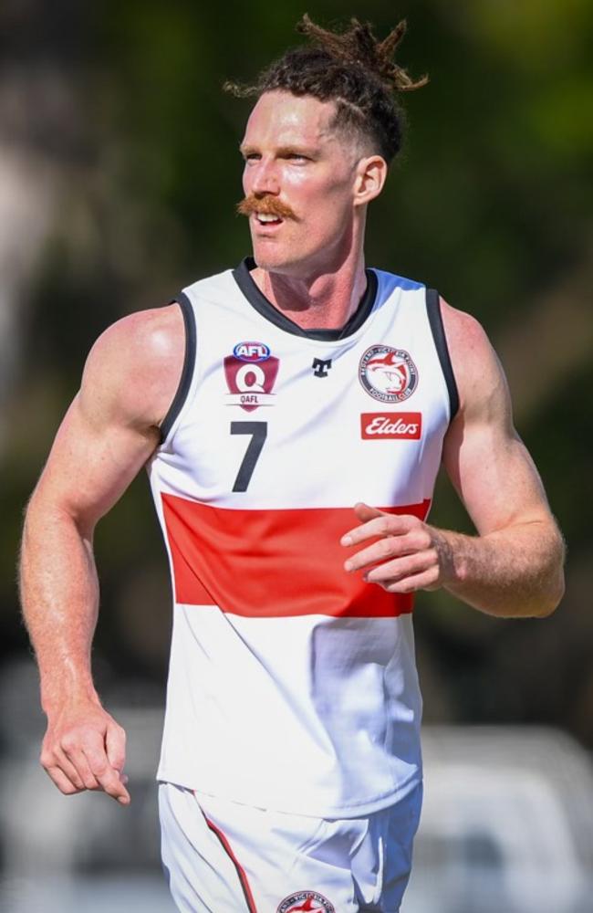 Matt Eagle playing for Redland Victoria Point. Picture: Highflyer Images.