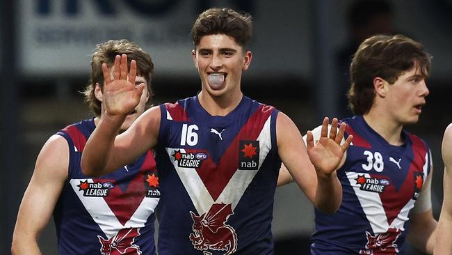 Harry Sheezel recorded more than 200 SuperCoach ranking points in three matches for the Sandringham Dragons this year. Picture: Getty Images