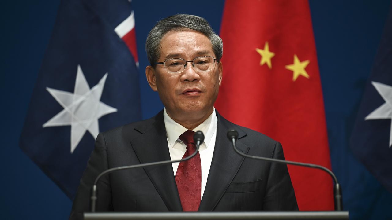 Chinese Premier Li Qiang at Parliament House in Canberra. Picture: NewsWire / Martin Ollman