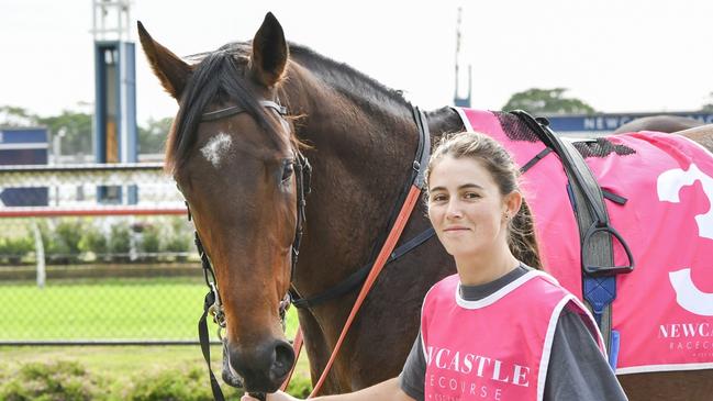 Clear Thinking parades at Newcastle on May 25 for a race in which she was a late scratching. Picture: Bradley Photos