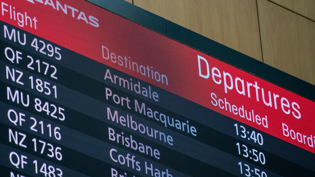 Qantas point to a July 2021 international flight reopening. Picture: AAP Image/James Gourley.