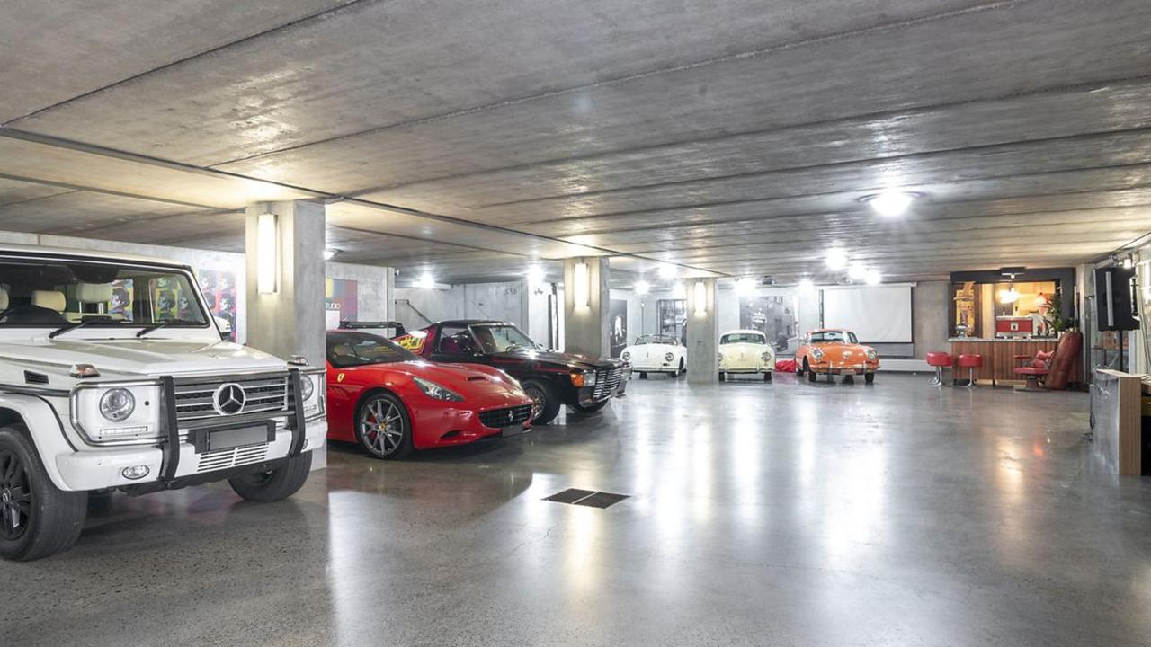 The garage could fit up to 16 cars.