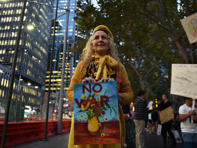 Australia’s foreign policy should be independent from that of the US, the protesters say.