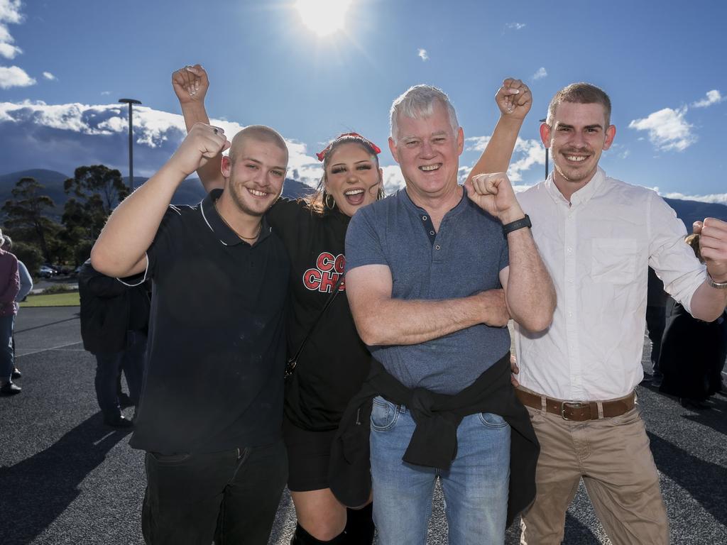 Cold Chisel The Big Five-0 tour - Connor Minnucci, Bella McWha, Matt McLeish and Trent McWha. Picture: Caroline Tan