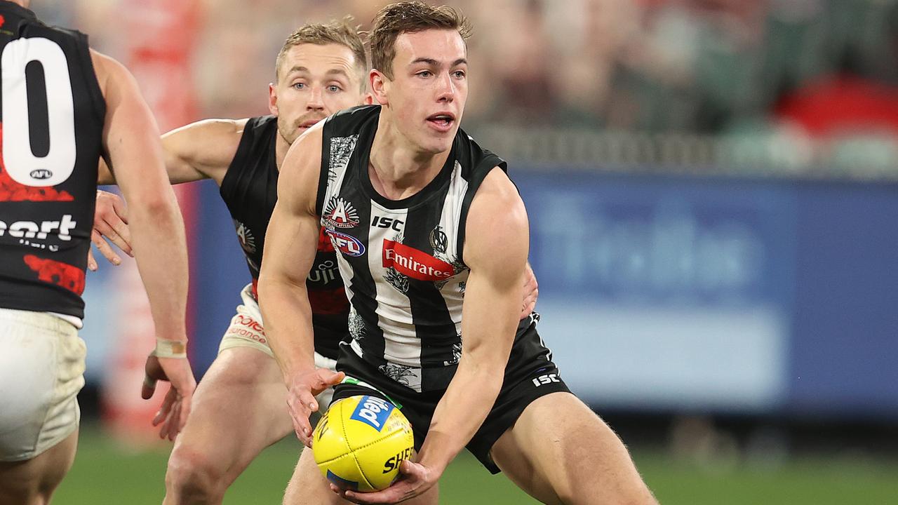 Callum Brown is set take on more responsibilities for the Pies. Picture: Michael Klein