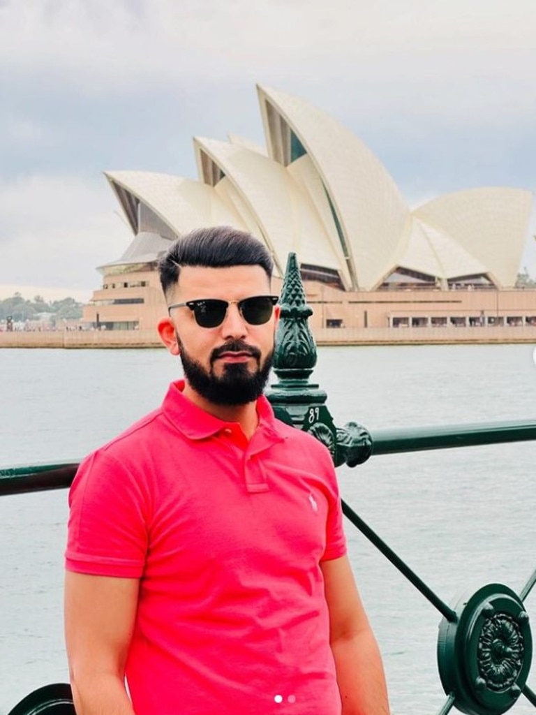 Waqar Virk is alleged to fired a water pistol near Parliament House. Picture: Instagram/Supplied.