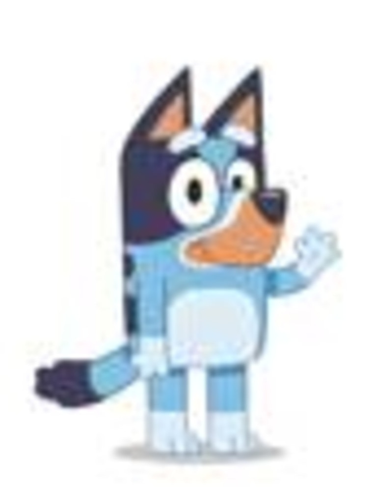 The character Bluey from the animated TV series Bluey. Picture: ABC-TV.