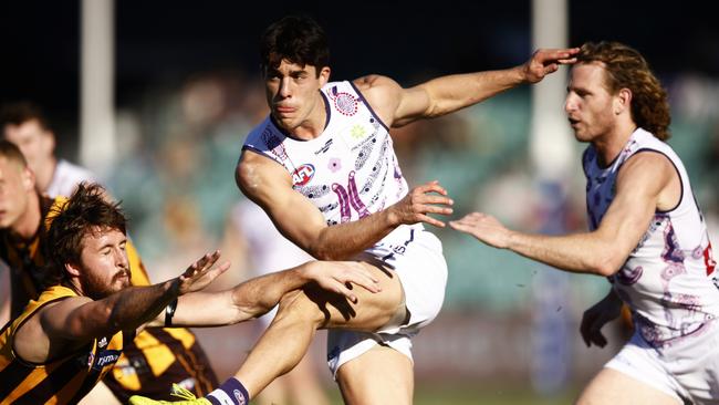 Adam Cerra is 50/50 on leaving the Dockers. Picture: Daniel Pockett/AFL Photos/via Getty Images