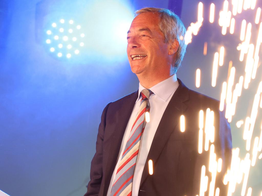 Nigel Farage’s anti-immigration Reform Party had a stunning election victory last week. Picture: Lia Toby