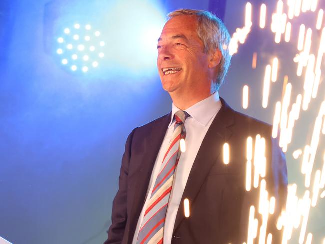 Nigel Farage’s anti-immigration Reform Party had a stunning election victory last week. Picture: Lia Toby