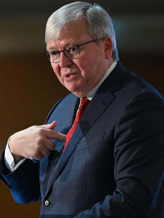 Former prime minister Kevin Rudd. Picture: AAP