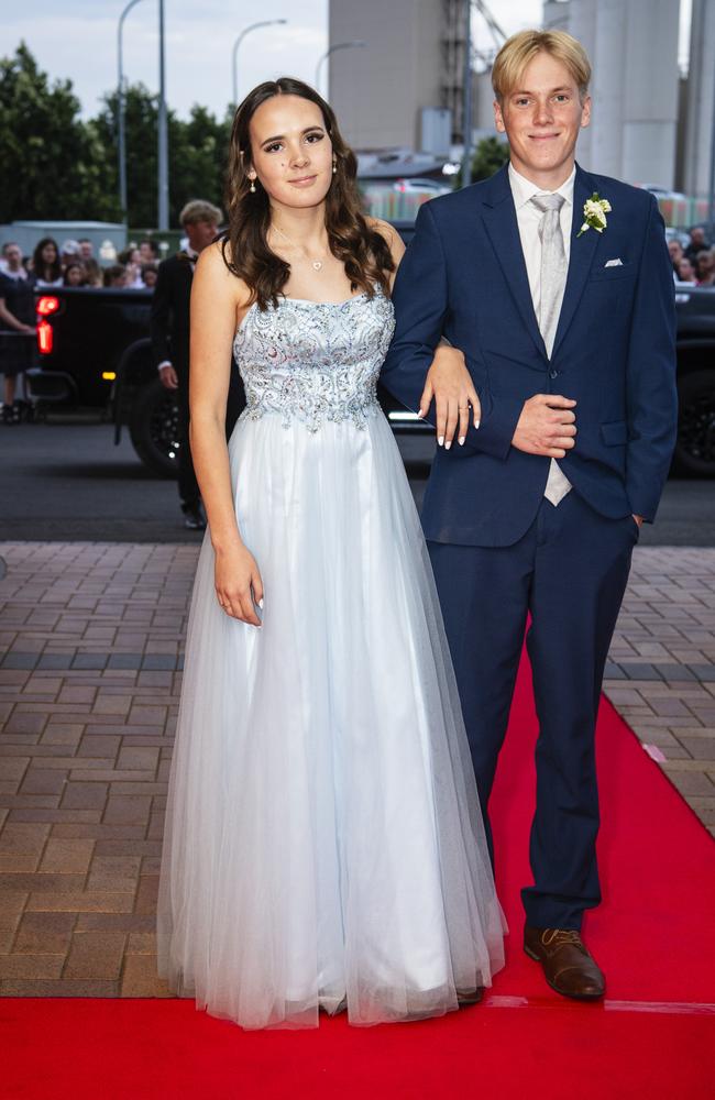 Ellie Horton and Cameron Apel at Toowoomba Grammar School formal at Rumours International, Wednesday, November 15, 2023. Picture: Kevin Farmer