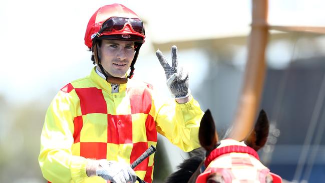 Tyler Schiller rides Sweet Mercy at Warwick Farm. Picture: Getty Images