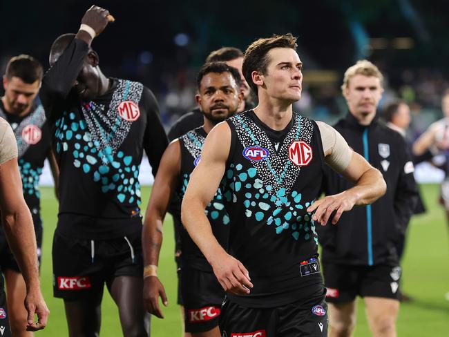 Port Adelaide were smashed by Geelong. Picture: Getty Images