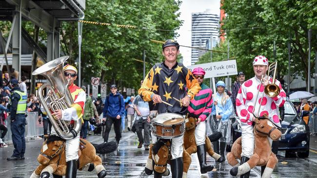 Melbourne Cup Parade. Picture: Jake Nowakowski