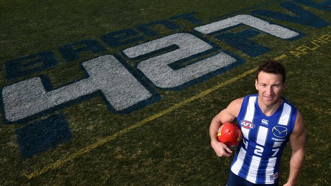 Brent Harvey will play his 427th game this week. Picture: Getty Images.