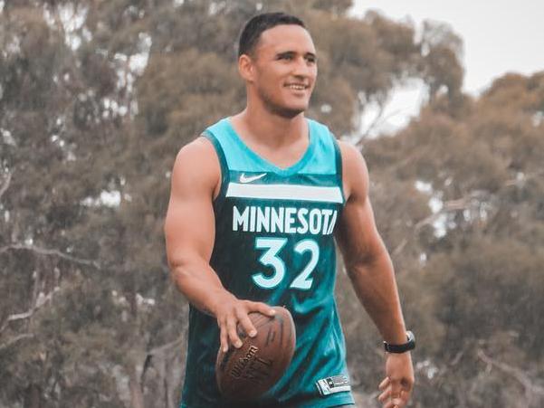 Former NRL star Valentine Holmes is trying to break into the NFL. Picture: Instagram