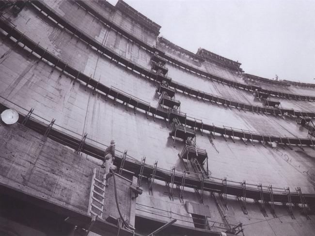 1958 : Tumut Pond dam under construction in 1958, as part of Snowy Mountains Hydro-Electric Scheme.  Picture: Supplied