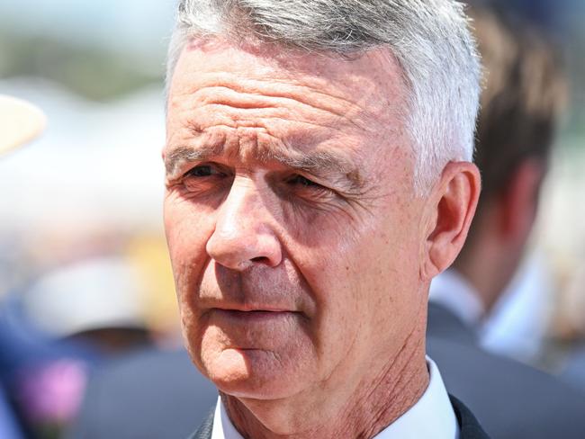 Matthew Smith after Way To The Stars won the Racing and Sports Century Stakes at Flemington Racecourse on November 07, 2024 in Flemington, Australia. (Photo by Reg Ryan/Racing Photos via Getty Images)