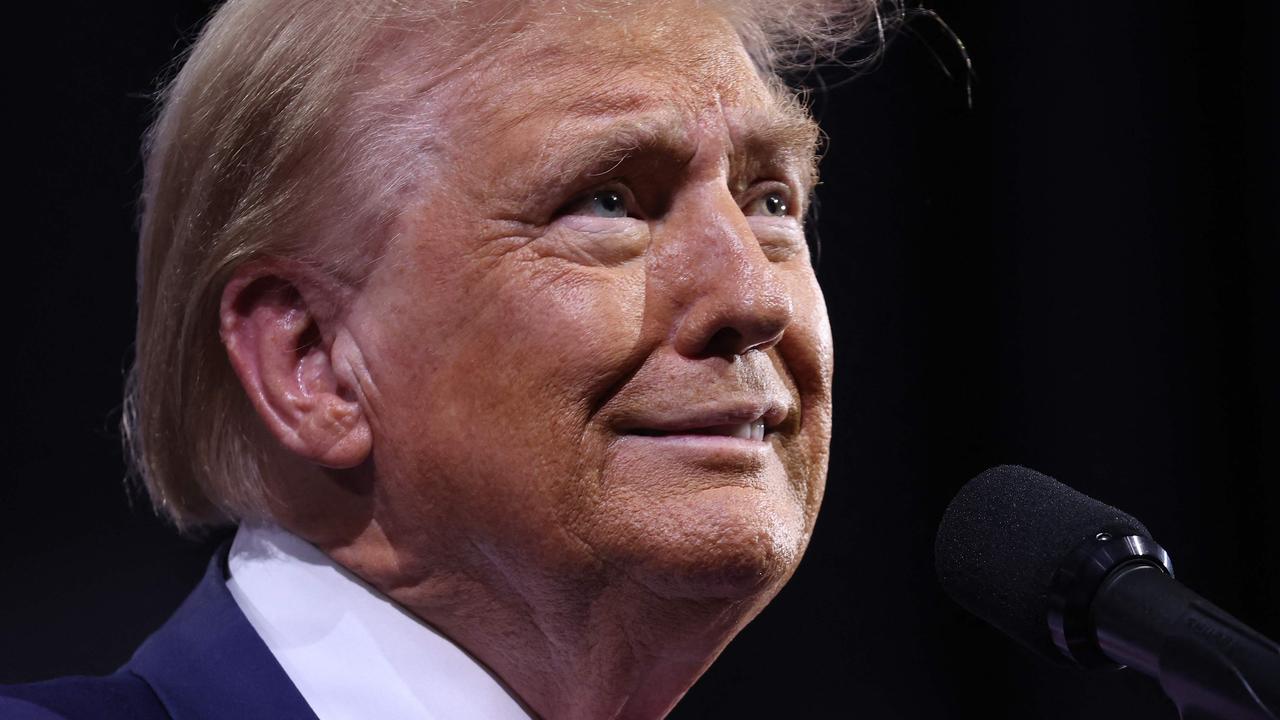 Donald Trump in Tucson, Arizona today. Picture: Justin Sullivan/Getty Images via AFP