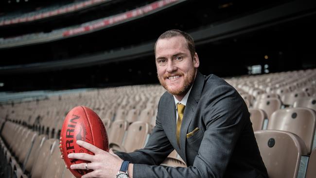 Former AFL star Jarryd Roughead benefited from immunotherapy. Picture: Jason Edwards