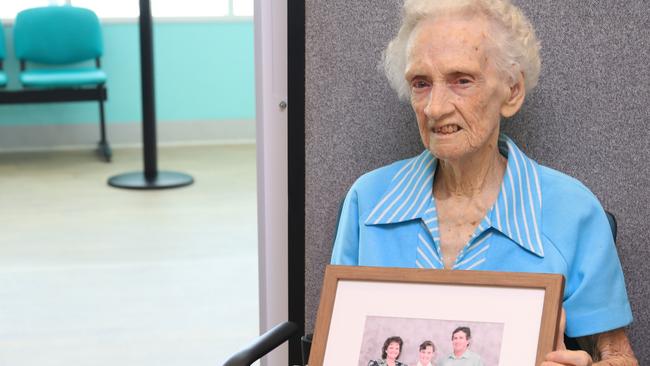 Joyce Swinton, 92, who lost her husband, daughter and son-in-law to cancer, has made her yet another contribution to the FNQ Hospital Foundation totalling her donations to $1.2m. Picture: Sandhya Ram