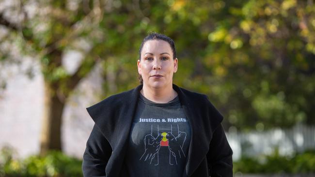 Tasmanian Aboriginal Centre campaigner, Nala Mansell. Picture: Patrick Gee