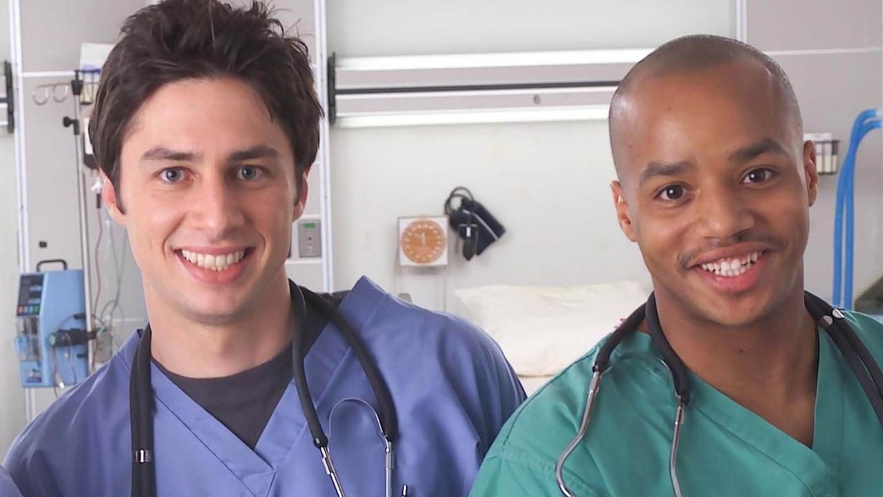 Braff and Faison as JD and Turk.