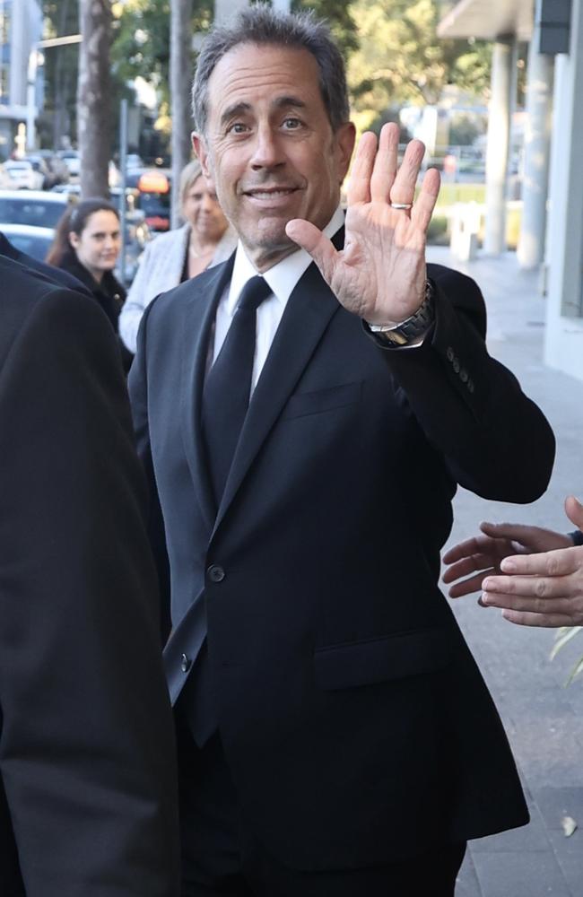 Jerry Seinfeld spotted ahead of his live show in Sydney on Sunday 16 June, 2024. Picture: Media Mode