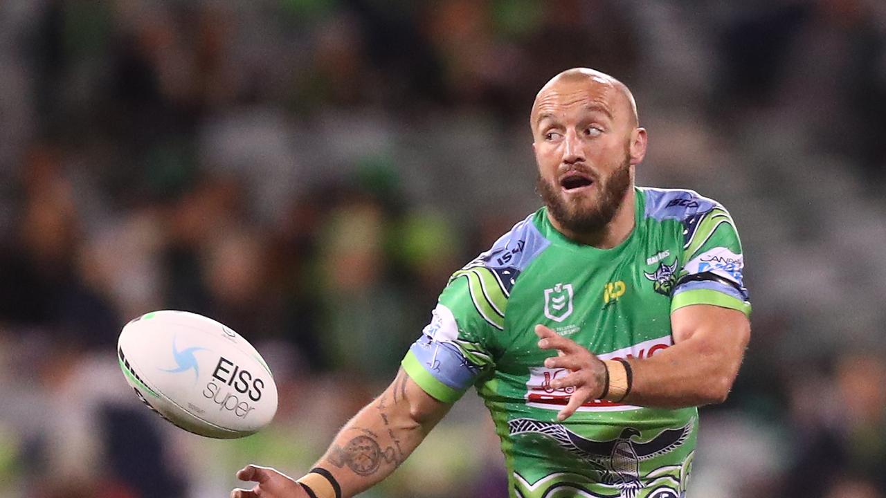 Josh Hodgson says he’s staying put in Canberra, putting to bed speculation of a move to Brisbane. Picture: Getty Images.