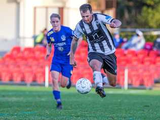 IN CONTROL: Willowburn's Brodie Welch (right) finds space in his side's match against USQ. Picture: Paul Smith