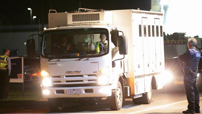 A prison van leaves the remand centre. Picture Norm Oorloff