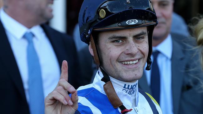 Jockey Jack Martin has a nice book of rides at Warracknabeal on Monday. Picture: AAP