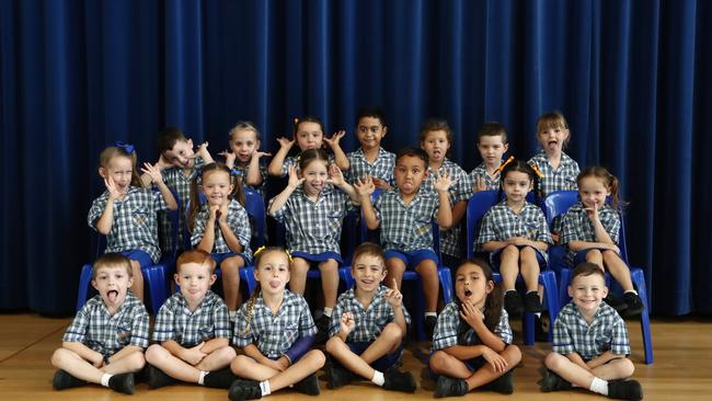 My First Year Pimpama State School - Class B .PREP B BACK ROW (L-R): Mason Sloane, McKenzie Jenkins, Aaliyah Moekore, Honour Matthews, Liliana Montgomery, Archibald Schembri, Erikah Gordon MIDDLE ROW (L-R): Willow Shortus, Byron Jeffs, Lily Cameron, Emerson Sooala, Marley Gredig, Sienna Vitnell FRONT ROW (L-R): Jax Ancrum, Casey Brennan, Chelsea Lajiness, Levi Gravenor, Haylah De Thierry, Ethan Leonard Photograph : Jason O'Brien