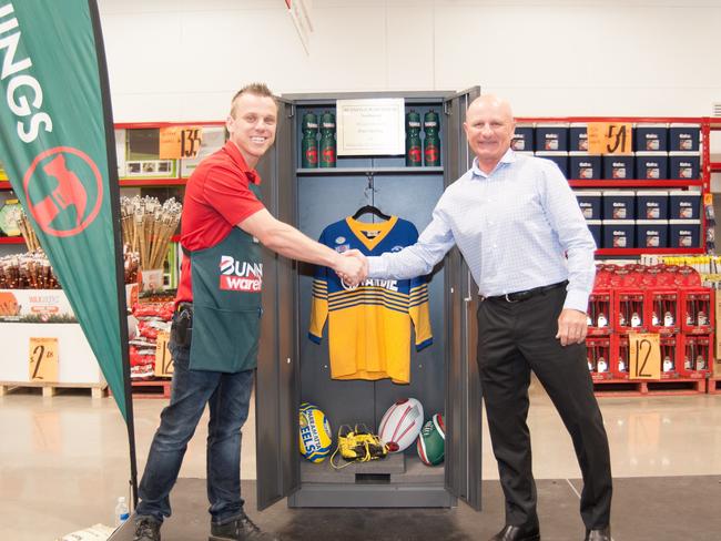 Peter Sterling at the opening of Bunnings Warehouse Northmead. Picture: Creative Clips Photography