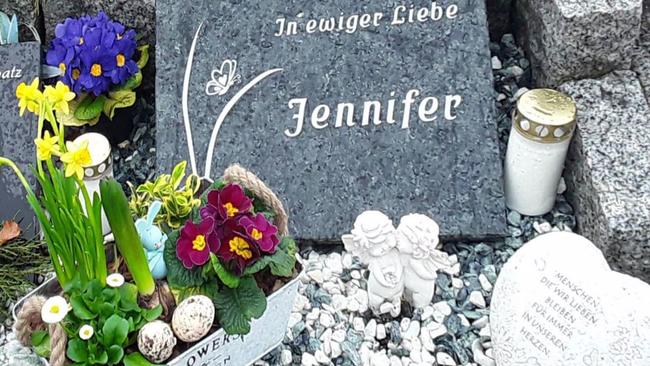 Jennifer Kohl's final resting place in Germany. Photo: Supplied.