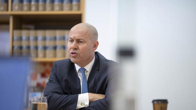 Treasurer Josh Frydenberg has suggested there will be a “temporary” and “targeted” measure in his pre-election Federal Budget to help slash the cost for Australians. Picture: Gary Ramage