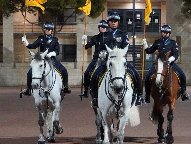 Western Australia Police have farewelled a star horse that became one of the most recognisable members of the force.