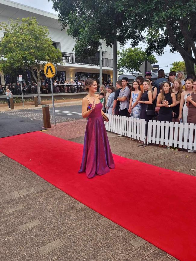 The students of Urangan State High School arrive at their formal.