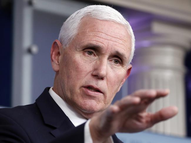 US Vice President Mike Pence. Picture: AP