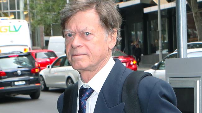 Anti-vax doctor John Piesse arrives at a VCAT hearing. Picture: David Crosling