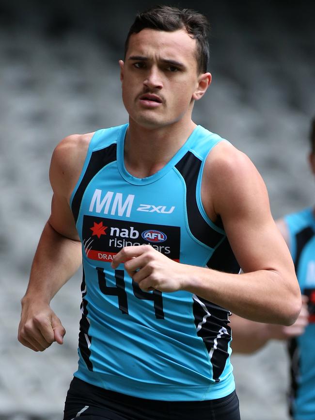 Sam Powell-Pepper at the AFL Draft Combine. Picture: Mark Dadswell