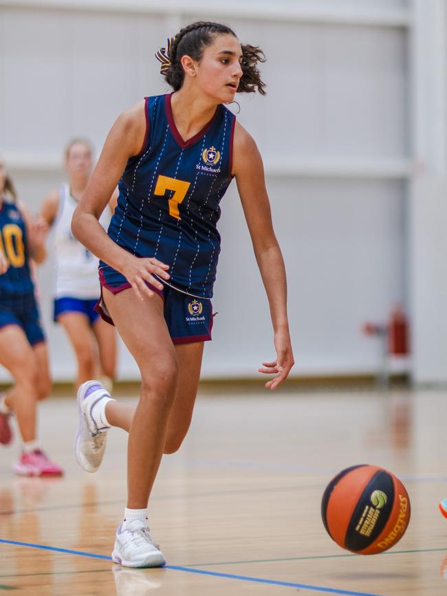 SA basketball young gun Coco Hodges was a key part of the St Michael's College squad last season. Picture: Taylor Earnshaw