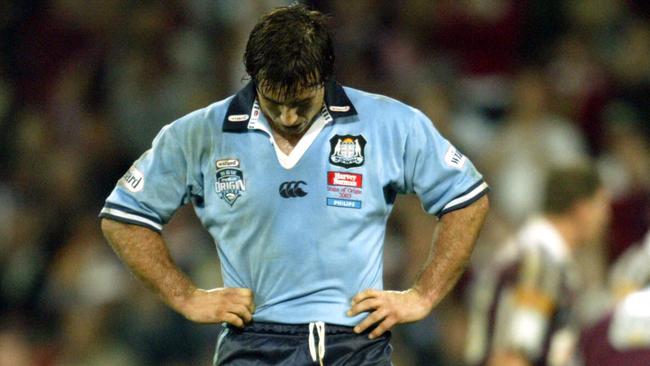 Andrew Johns during the 2003 State of Origin series.