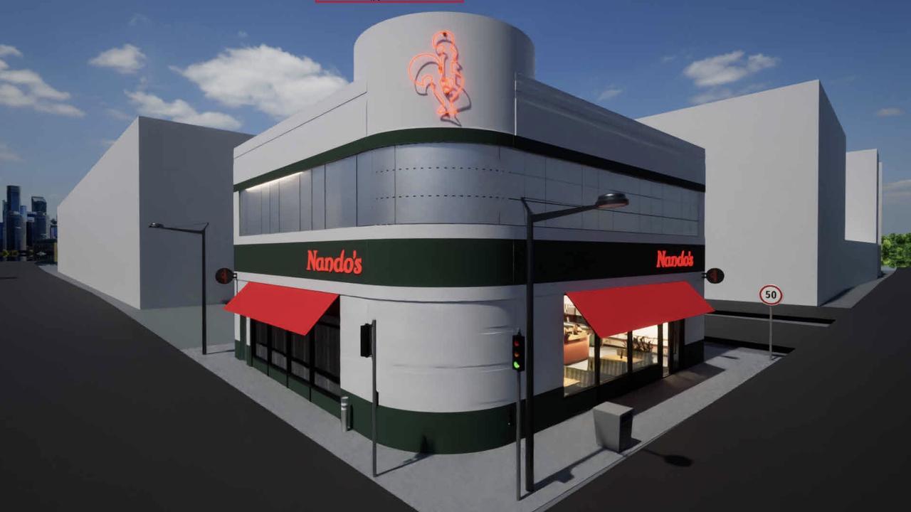 A development application was lodged with the City of Launceston Council to transform the former Pizza Capers store at 182 Brisbane Street into a two-storey Nando'€™s restaurant. Picture: Supplied