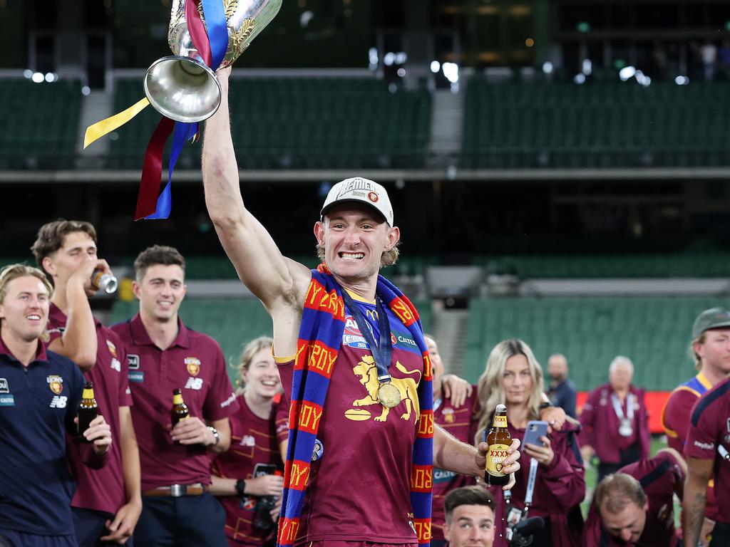 Harris Andrews and the Brisbane Lions are determined to win back-to-back premierships. Picture: Mark Stewart